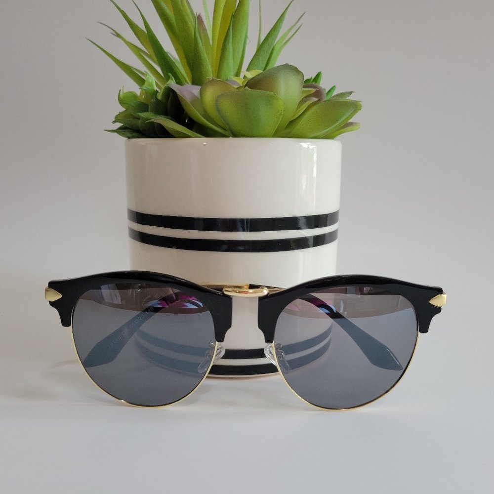AOFLY Womens UV400 Cat Eye Mirrored Sunglasses NEW